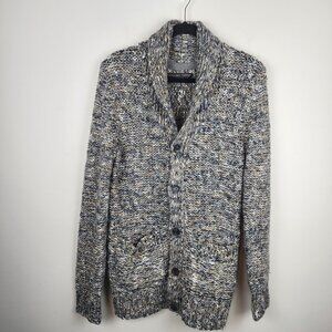 Zara Men sz M knit button up cardigan with pockets